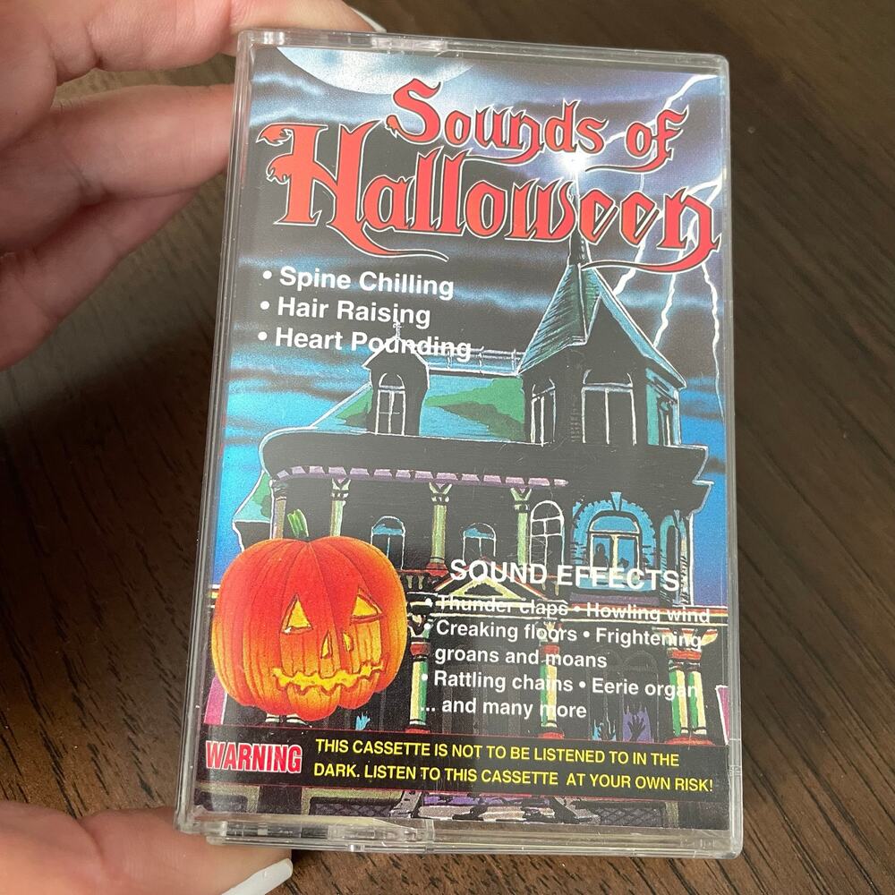 Vintage Sounds of Halloween Cassette Tape Spooky Sound Effects READ DSCPT